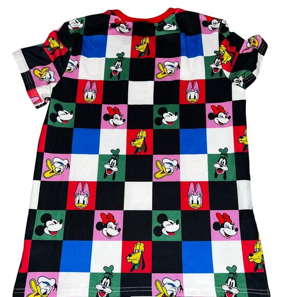 Disney Pat Pat Mickey and Friends checkered graphic t-shirt 11-12 Minnie,daisy, - Picture 5 of 5